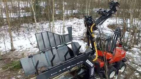 Maskin för klenträdsavverkning under utveckling - Skogforsk