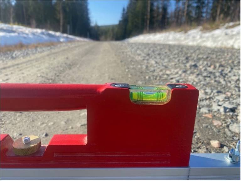 vattenpass i närbild