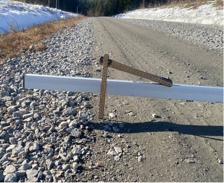 tumstock visar minimal skada i sp&aring;rdjup